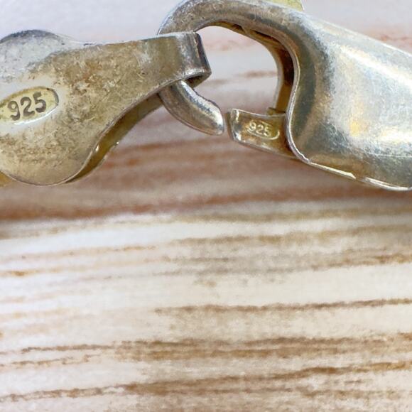 Vintage Sterling Vermeil Cleopatra Collar Necklace 925 Gold Over Silver 17” 50g - Picture 13 of 16